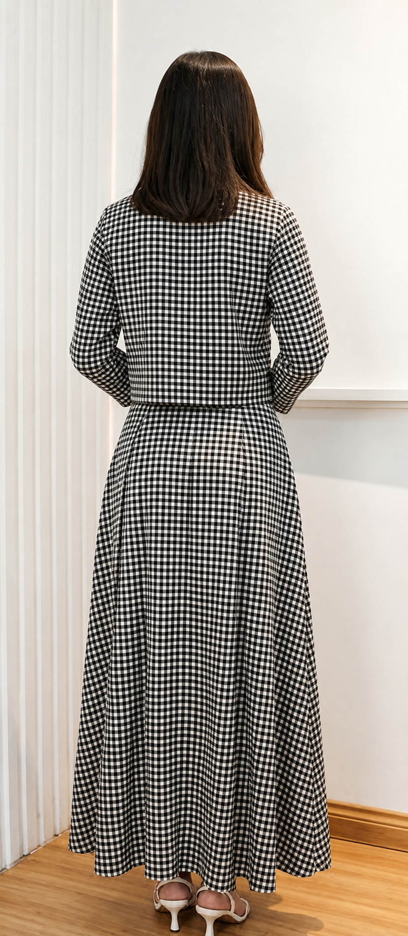LINE STRIP SHIRT SKIRT