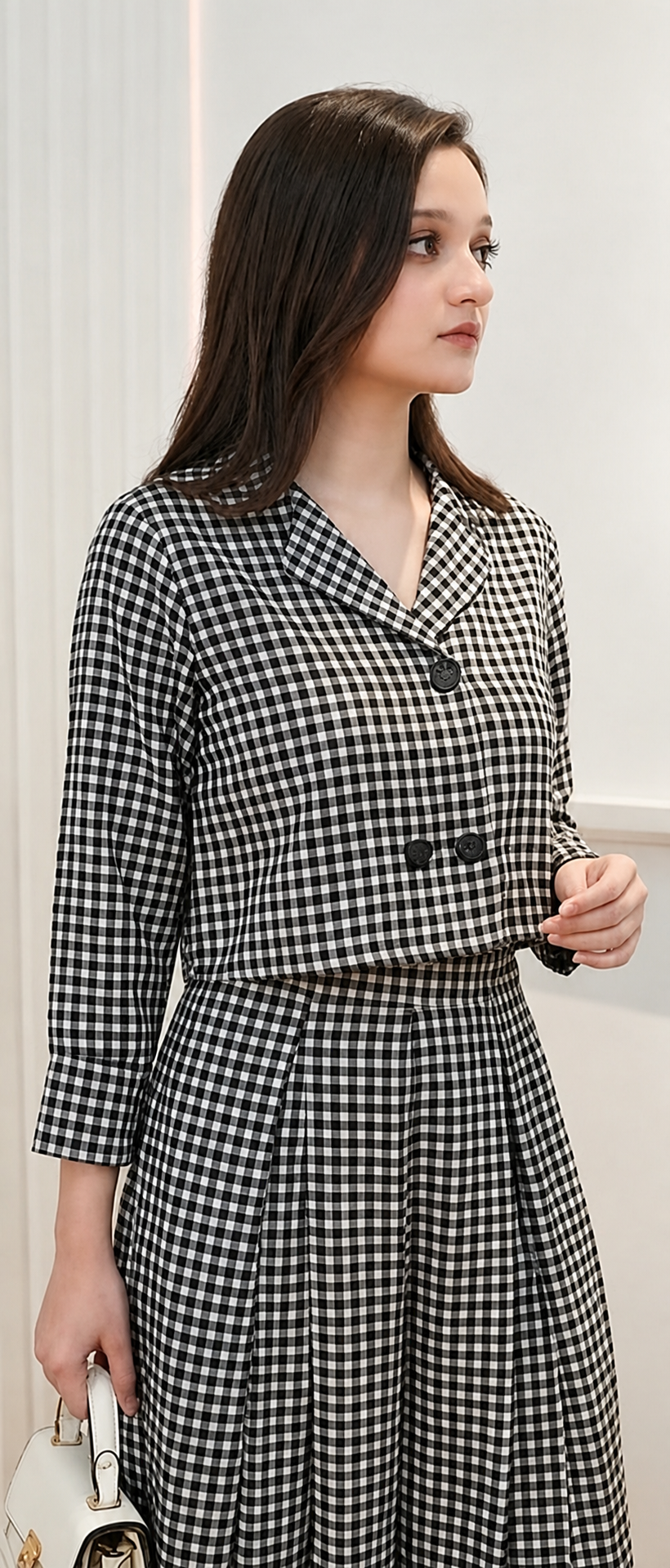 LINE STRIP SHIRT SKIRT