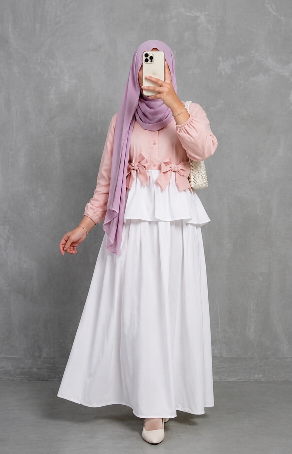 4 BOW SHIRT SKIRT